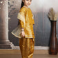 yellow embroidery salwar suit  M250325