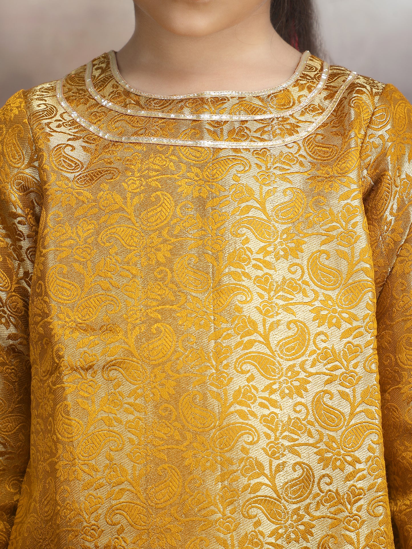 yellow embroidery salwar suit  M250325