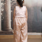 champagne Color Ethnic Wear Sleeveless plazzo top Set For Girls M250318