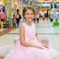 Girls pink casual frock m250054
