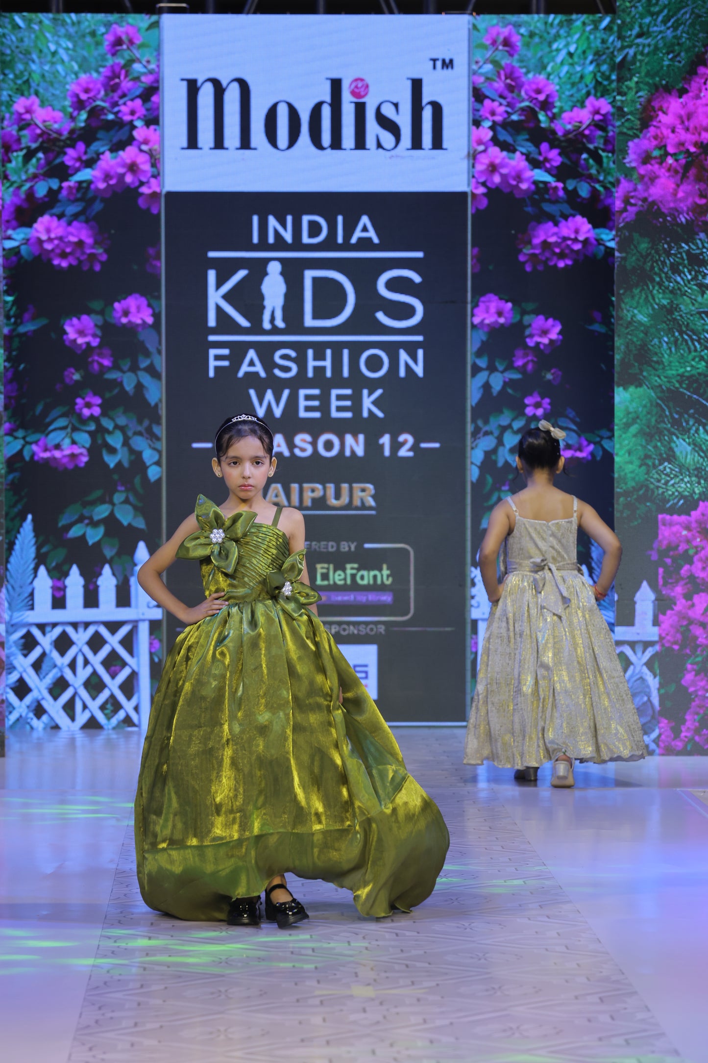 Green Designer Party Wear Gown