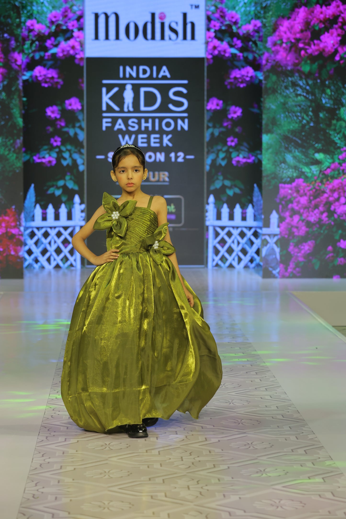 Green Designer Party Wear Gown