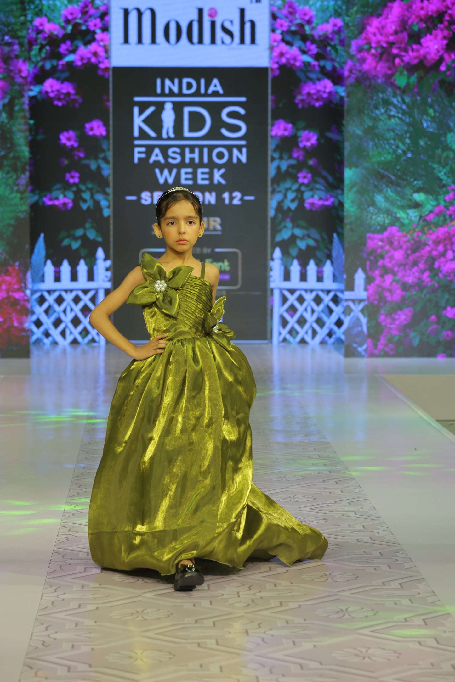 Green Designer Party Wear Gown