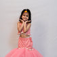 Peach Color Lehenga Choli Set For Girls