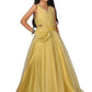 Girls Beige Color Princess Party Wear gown