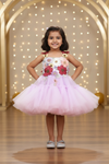SALE Girls purple knee length Casual frock m240007
