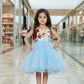Girls blue casual frock m250038