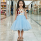 Girls blue casual frock m250038