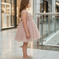 Girls Champagne casual frock m250129