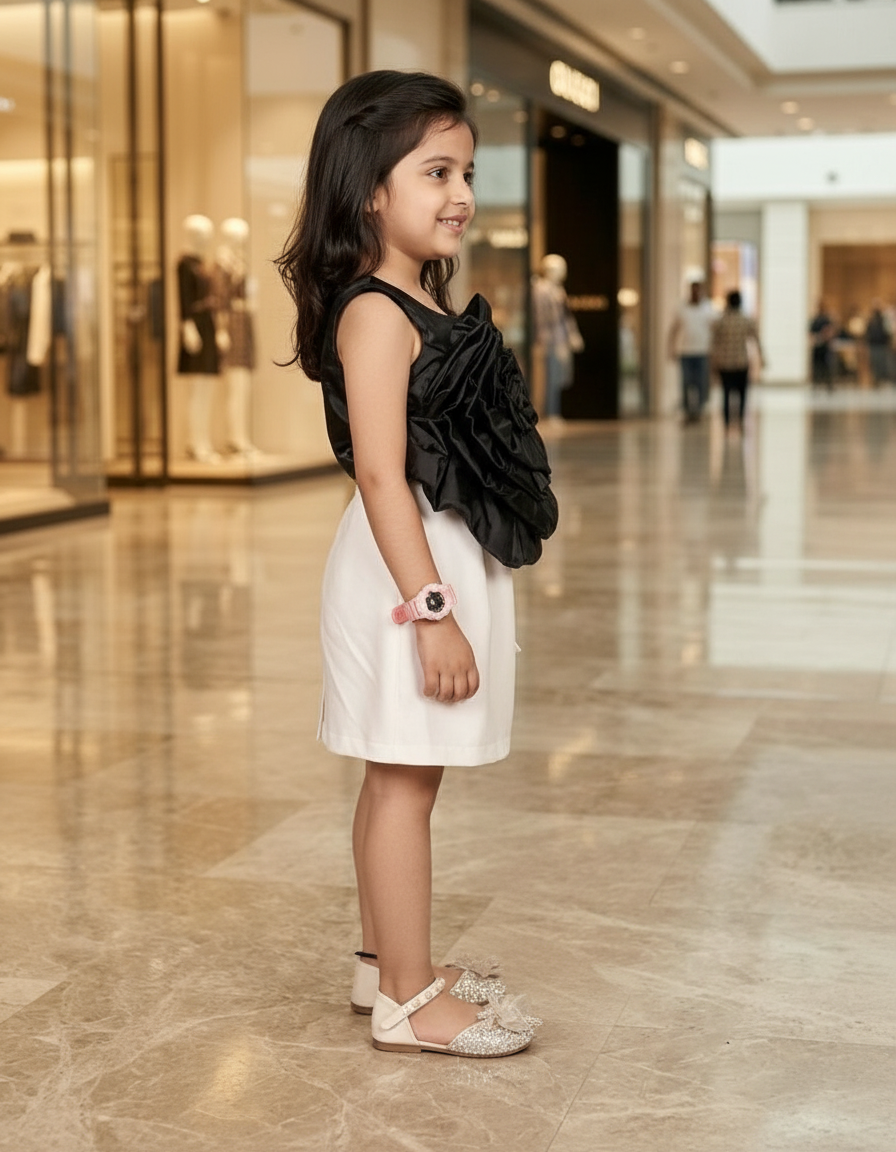 Girls premium skirt and top clothing set
