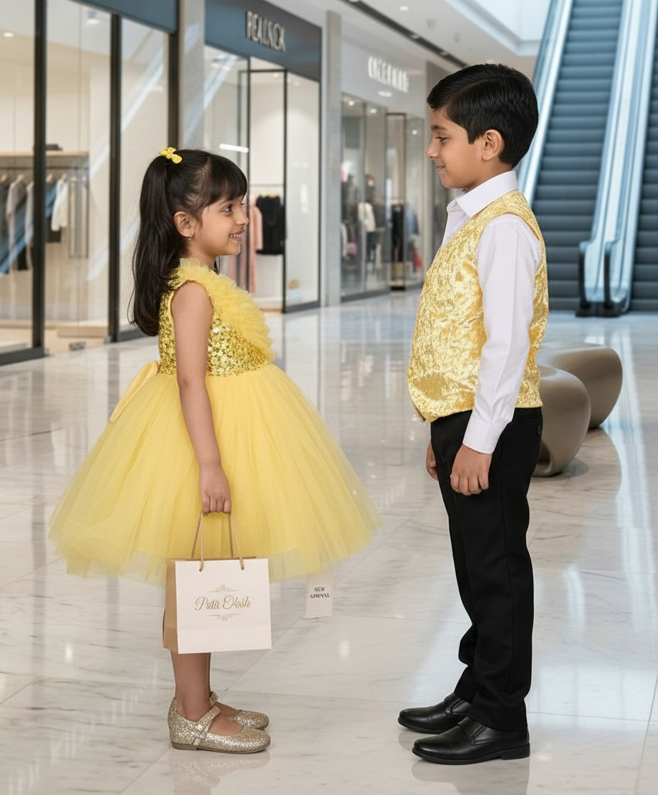 Sibling set in yellow and black
