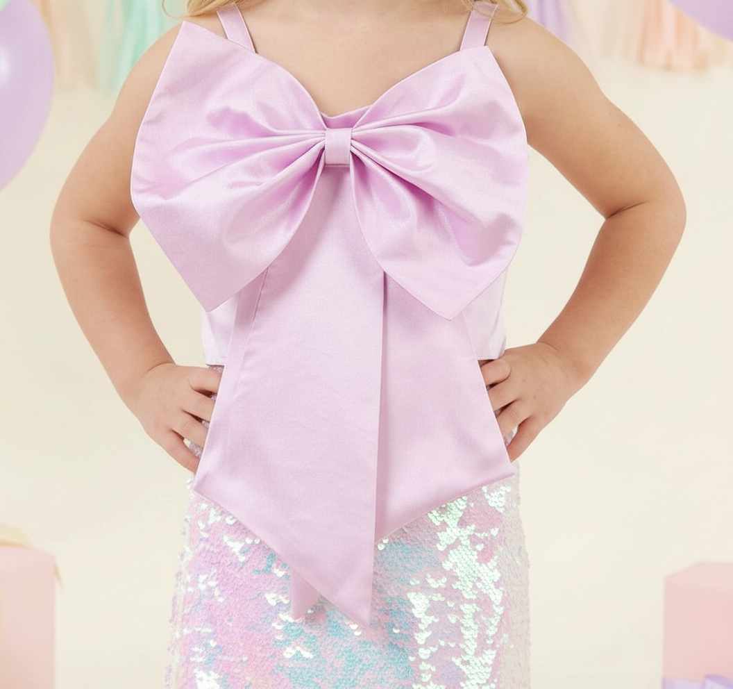 Girls knee length skirt topM233401