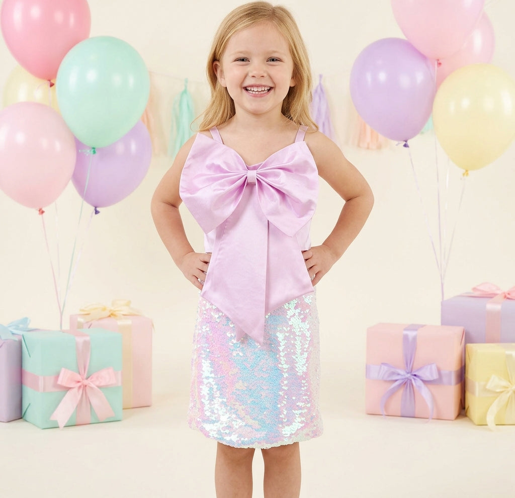 Girls knee length skirt topM233401