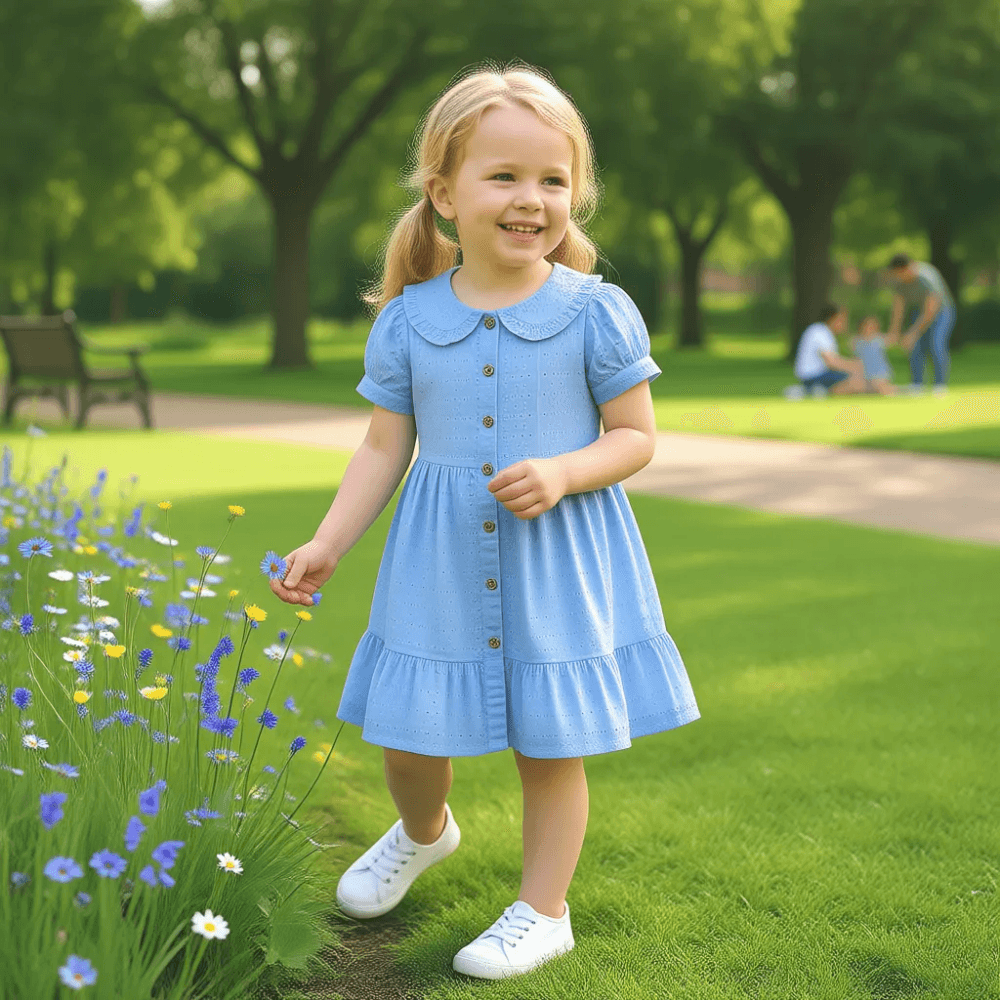 White cotton frock M260027