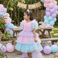 Pink Unicorn Birthday Party Frock for Girls m260296