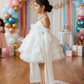 White Ruffle Tulle Party Dress for Girls M260248