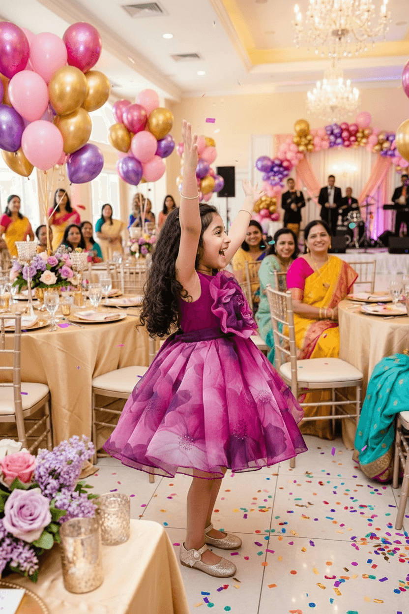 Designer Boutique Dresses magenta frock m250072