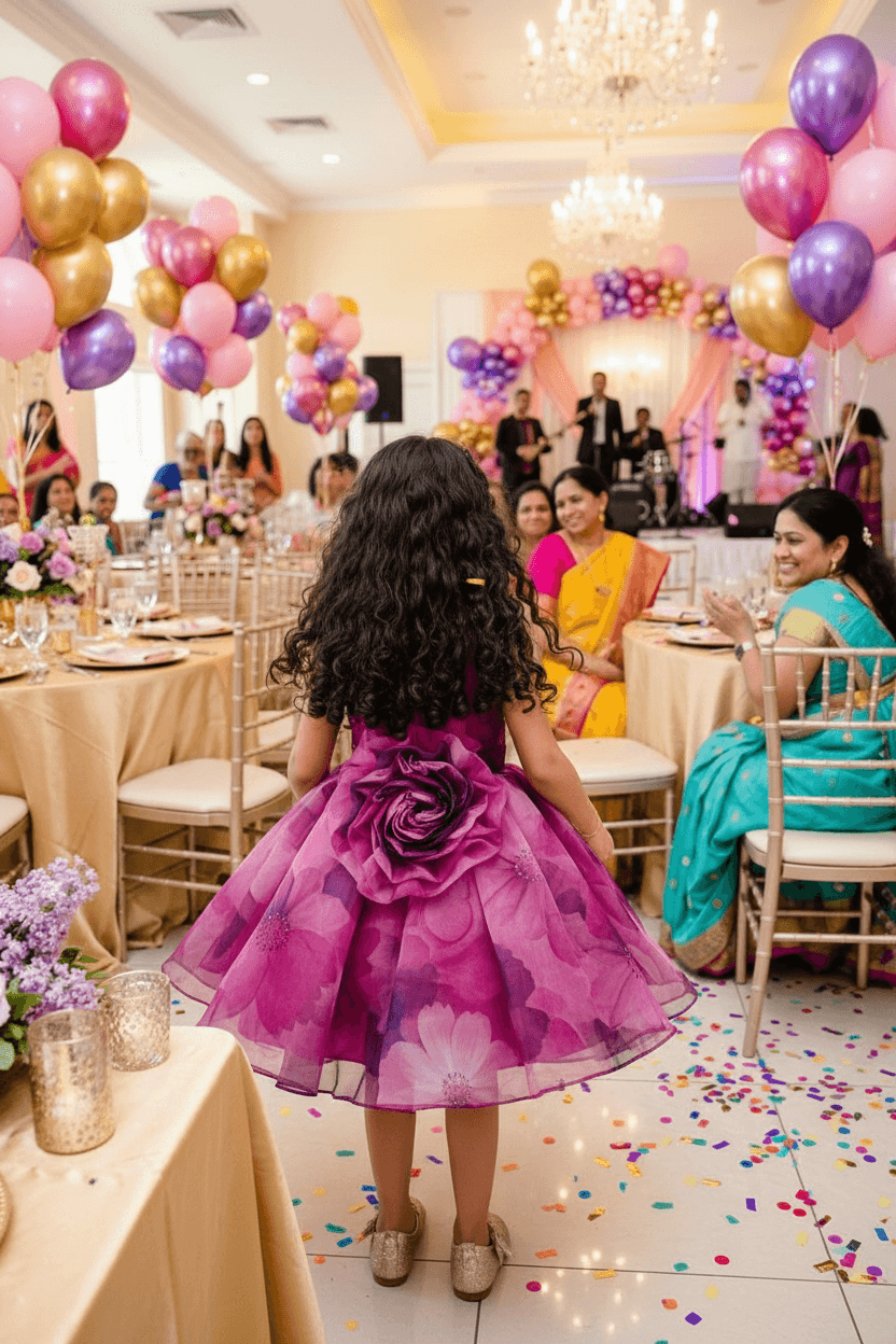 Designer Boutique Dresses magenta frock m250072