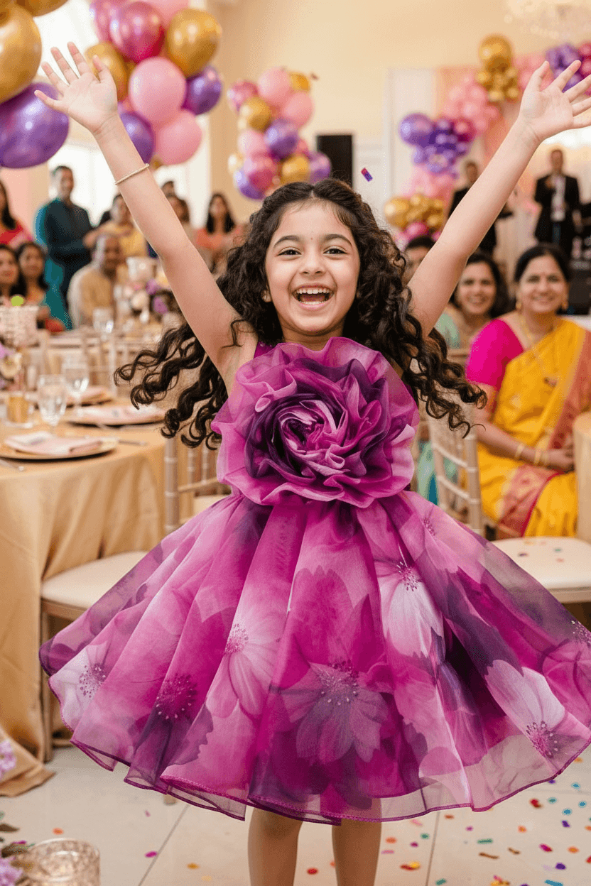 Designer Boutique Dresses magenta frock m250072