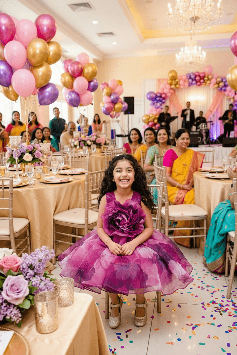 Designer Boutique Dresses magenta frock m250072