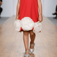 Girls red casual frock m250075