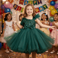 Girls green  Party frock m240015