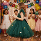 Girls green  Party frock m240015