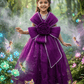 Girls Wine color Gown length premium dress m260002