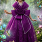Girls Wine color Gown length premium dress m260002