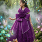 Girls Wine color Gown length premium dress m260002