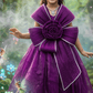 Girls Wine color Gown length premium dress m260002