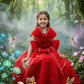 Girls Red Gown length premium dress m260001