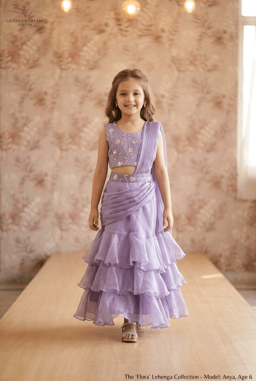 Purple Designer lehenga choli set