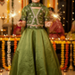 Green Designer lehenga choli set