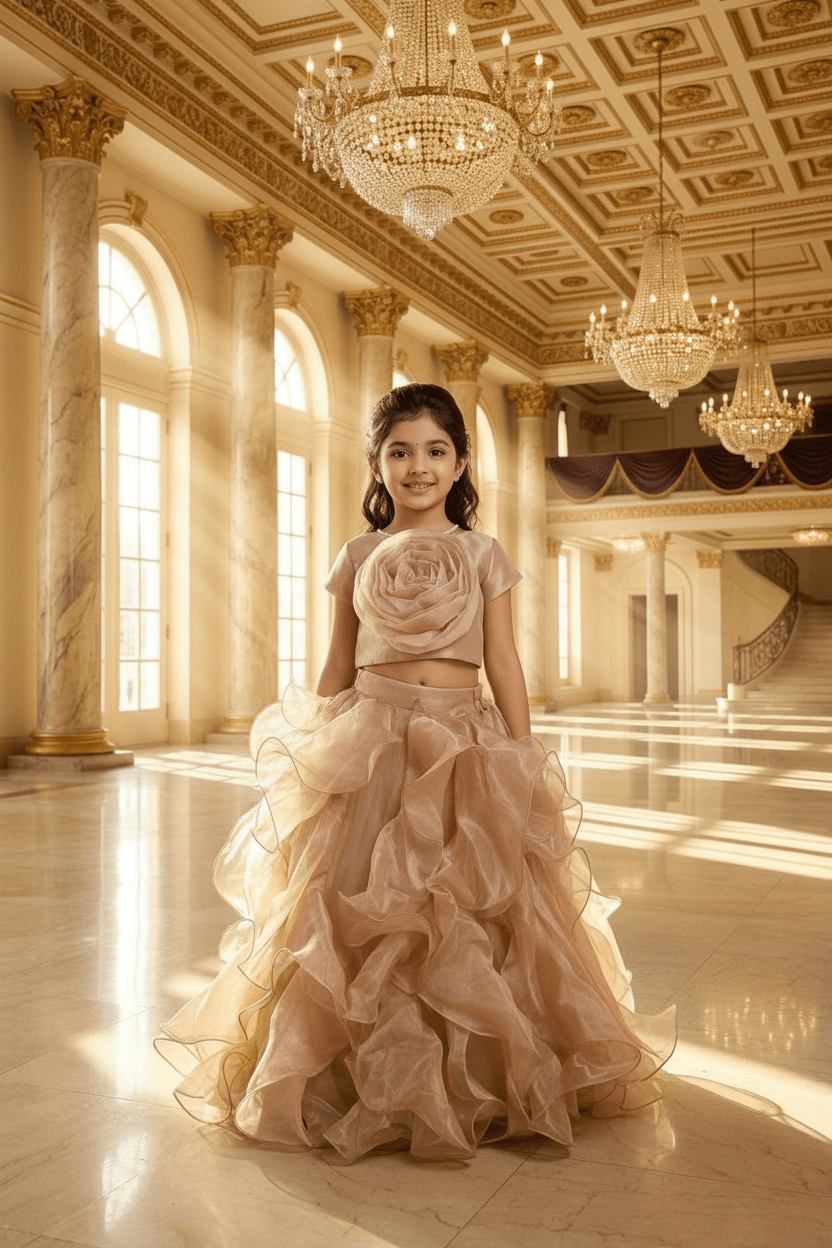 champagne Designer lehenga choli set