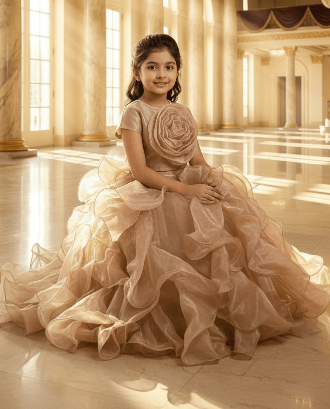 champagne Designer lehenga choli set