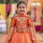 Orange Designer lehenga choli set