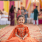Orange Designer lehenga choli set