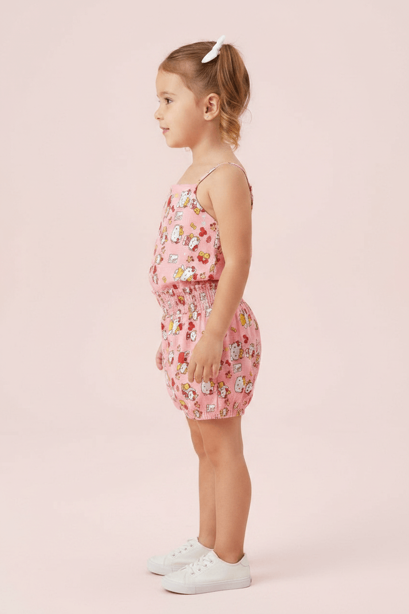 peach cotton co ord set M260007