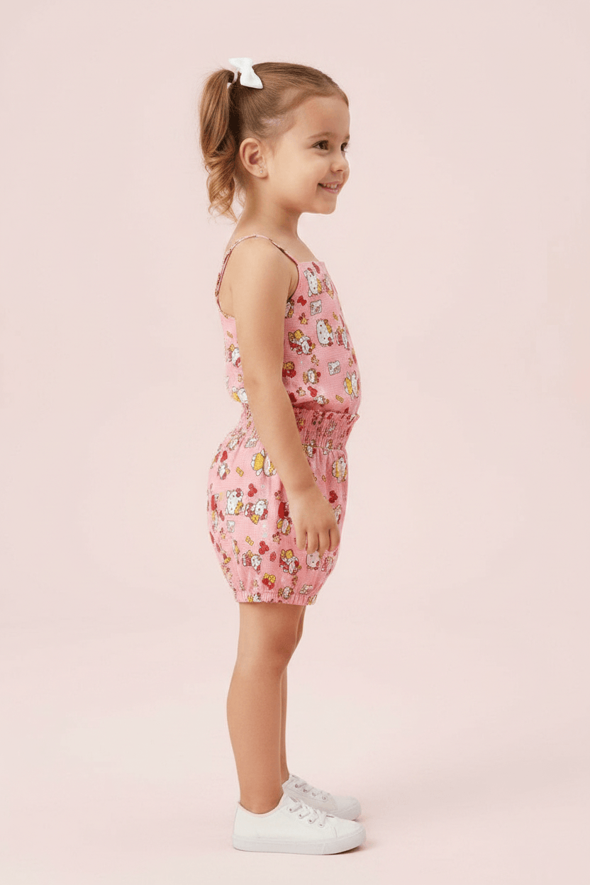 peach cotton co ord set M260007