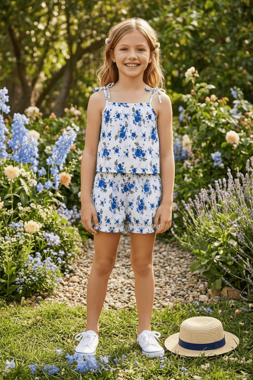 white cotton co ord set