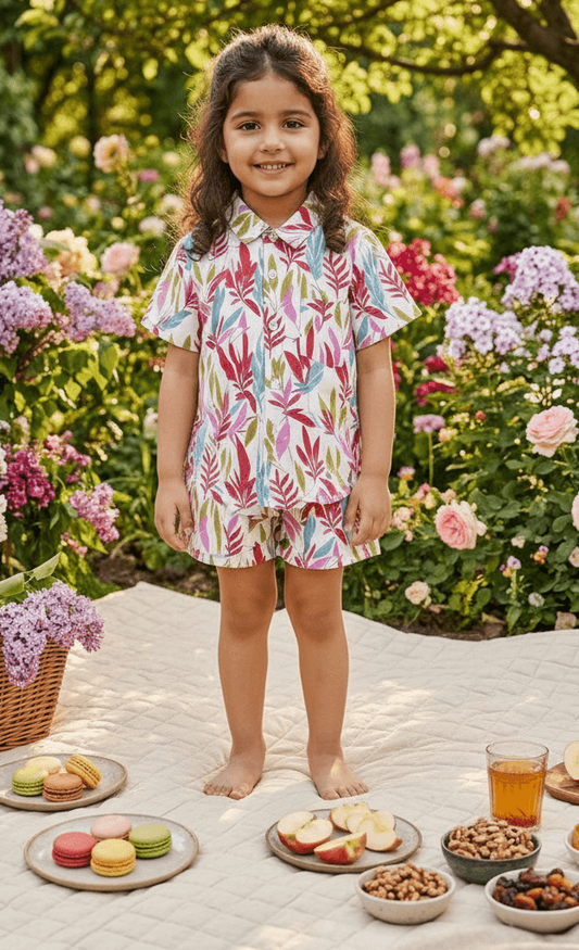 white cotton co ord set