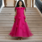 Girls Magenta Gown length Party dress M231201