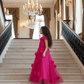 Girls Magenta Gown length Party dress M231201
