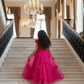 Girls Magenta Gown length Party dress M231201