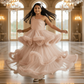 Girls Champagne Gown length Party dress M232201