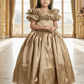 Girls gold gown length dress m250288