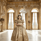 Girls gold gown length dress m250288