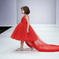 Girls Red  Party frock m240029