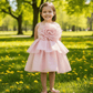 Girls champagne  Party frock m240016